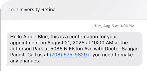 SMS Reminders